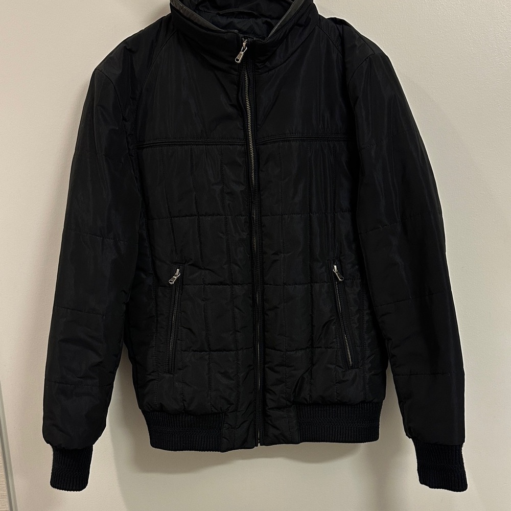 Men's Black Quilted Jacket